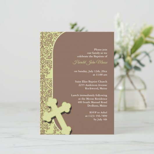 洗礼の招待状 招待状 (スタンド正面)