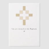 洗礼の招待 ベラム紙招待状 (正面)