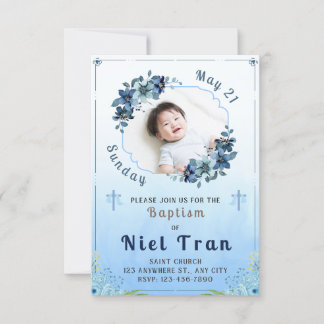 洗礼の招待 招待状