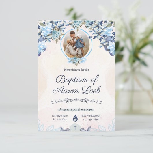 洗礼の招待 招待状 (スタンド正面)