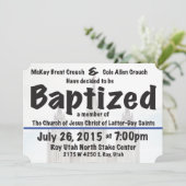 洗礼の招待 招待状 (スタンド正面)