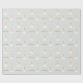 洗礼の男の赤ちゃん ラッピングペーパー (フラット)