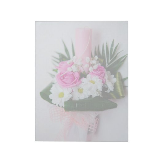 洗礼の蝋燭 ノートパッド (回転)