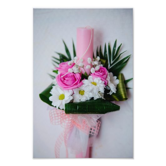 洗礼の蝋燭 フォトプリント            (正面)