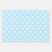 洗礼の青い鳩のクロス ラッピングペーパーシート (正面2)