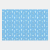 洗礼の青い鳩のクロス ラッピングペーパーシート (正面)