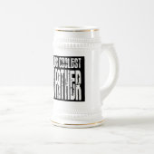 洗礼の《キリスト教》洗礼式や命名式のギフトの世界の最もクールな教父 ビールジョッキ (正面右)