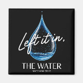 洗礼は水の中に残した マタイ 3-16 聖書 バ マグネット (正面)