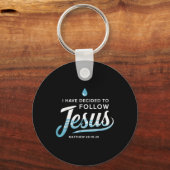 洗礼を受けた私はイエス後を追のバプティスを決めた キーホルダー (正面)