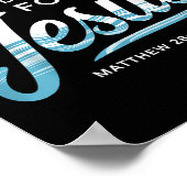 洗礼を受けた私はイエス後を追のバプティスを決めた ポスター (角)