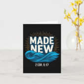 洗礼を受けて新たに洗礼を受ける カード (黄色い花)