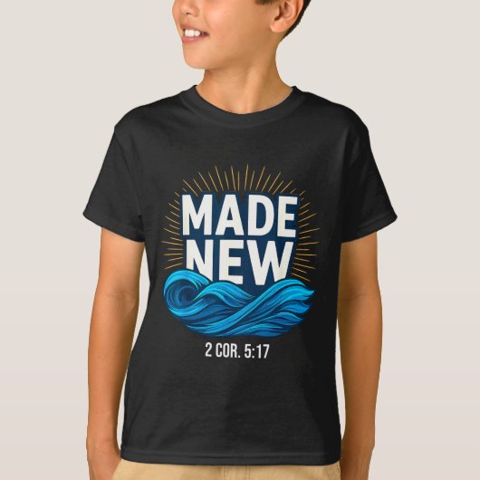 洗礼を受けて新たに生まれ変わる 洗礼 Tシャツ (正面)