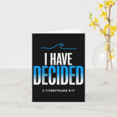 洗礼を受けると決めた カード (黄色い花)