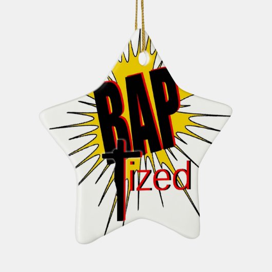 洗礼を施される! 自慢しているすべてのためのギフト セラミックオーナメント (右)