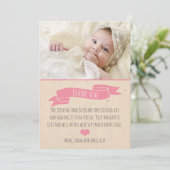 洗礼を施している女の子か洗礼のサンキューカード サンキューカード (スタンド正面)