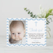 洗礼を施している男の子か洗礼のサンキューカード サンキューカード (スタンド正面)