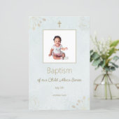 洗礼エレガントメニューカードベビー (スタンド正面)
