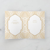 洗礼エレガント《キリスト教》洗礼式や命名式招待状及びプログラム カード (内部)