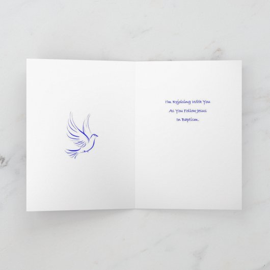 洗礼カード カード (内部)