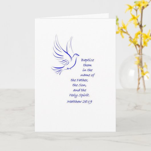 洗礼カード カード (黄色い花)