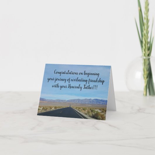 洗礼カード サンキューカード (正面)