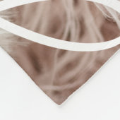 洗礼シンプルエレガントモダンハートベビー写真 フリースブランケット (角)