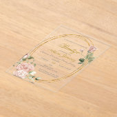 洗礼スペインのの女の子 アクリル招待状 (レイダウン)