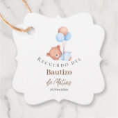 洗礼スペインのメッセージカード フェイバータグ (正面)