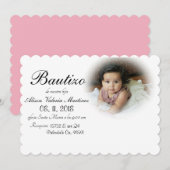 洗礼デコレーション 招待状 (正面/裏面)