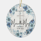 洗礼パーソナライズされたオーナメント セラミックオーナメント (左)