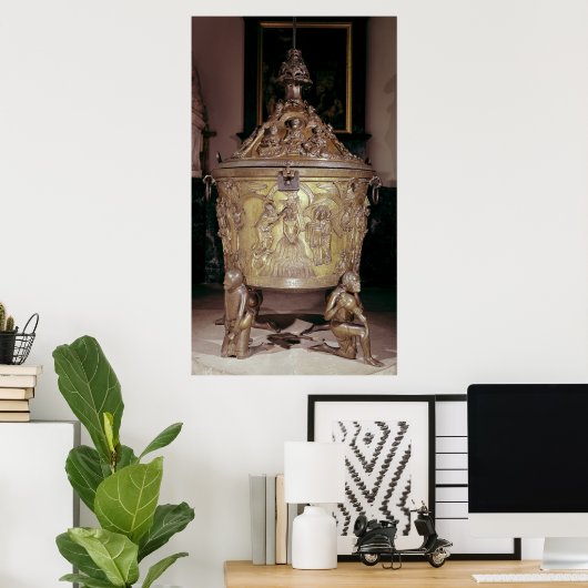 洗礼フォント表示 ポスター (ホームオフィス)