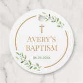 洗礼モダンリース金ゴールドクロスカスタマイズ フェイバータグ (裏面)