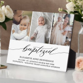 洗礼モダン写真コラージュ洗礼記念 フォトプラーク