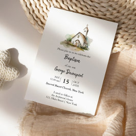 洗礼モダン宗教イベント 招待状