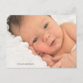 洗礼モダン宗教写真招待状はがき インビテーションポストカード (正面)