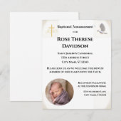 洗礼写真お知らせ招待状 招待状 (正面/裏面)