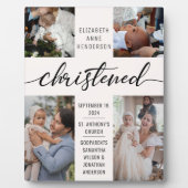 洗礼写真コラージュ《キリスト教》洗礼式や命名式記念 フォトプラーク (正面)