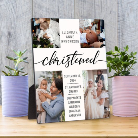洗礼写真コラージュ《キリスト教》洗礼式や命名式記念 フォトプラーク