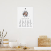 洗礼写真座席表 ポスター (キッチン)