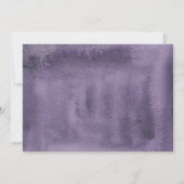 洗礼写真 |バイオレットゴールデンボタニカル招待状 招待状 (裏面)