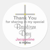 洗礼少女ありがとうラウンドスティッカー ラウンドシール (正面)