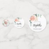 洗礼少女バラ金ゴールド花写真 コンフェッティ (正面)