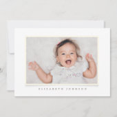 洗礼少女 |写真シンプルとモダンカスタム 招待状 (正面)