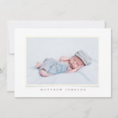 洗礼少年|シンプルモダン写真 招待状 (正面)