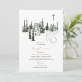 洗礼式にご参加ください 外は寒いです ご招待 招待状 (スタンド正面)