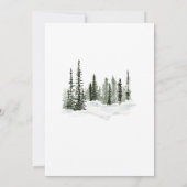 洗礼式にご参加ください 外は寒いです ご招待 招待状 (裏面)