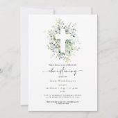 洗礼式の招待状 グリーナリー 招待状 (正面)
