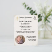 洗礼式写真のお知らせ招待状 招待状 (スタンド正面)