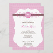 洗礼式招待 :: 汚れなき4人 招待状 (正面/裏面)