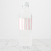 洗礼式 ピンク リボン 女の赤ちゃん ペットボトルラベル (裏面)